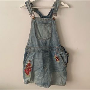 Forever21 overall dress with flowers